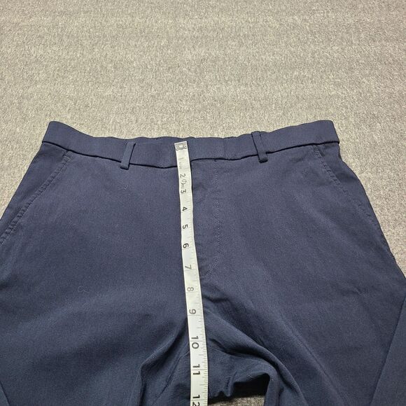 Tommy Hilfiger Pants Mens 32x32 Navy Blue Straight Fit Dress Slacks Stretch - Picture 3 of 9